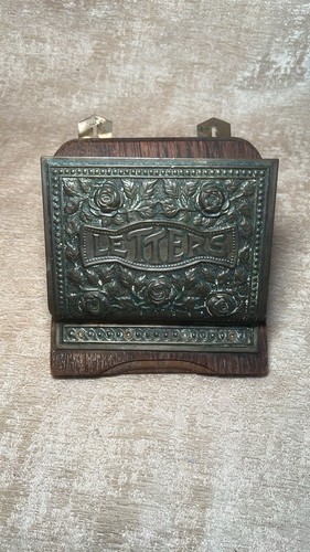 Antique victorian brass letter - victorian,