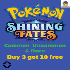 Pokemon Shining Fates Common/Uncommon/Rare Near Mint Card Singles