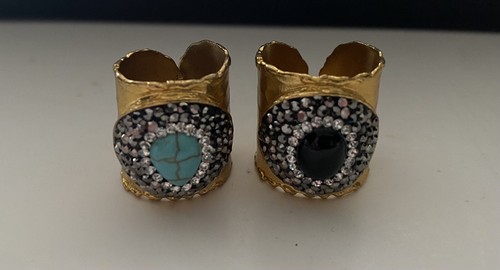 Jewelled dress rings - jewelled,