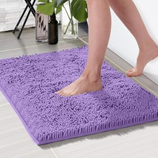 Non Slip Bath Mat Water Absorbent Shower Mats Machine Washable Bathroom Rug UK