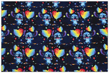 (B) Various Disney Stitch & Lilo Angel Fat Quarter 100% Cotton Fabric