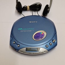 SONY WALKMAN ESP MAX D-E351 +  On Ear Headphones Blue