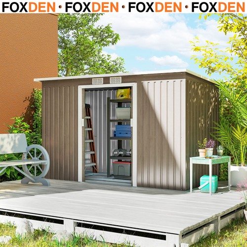 Metal garden shed 9ft - garden,