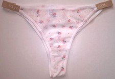 Very Sexy WHITE Sheer See Thru TANGA Panties Knickers Sissy TV CD 34" - 42" +