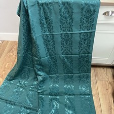 Vintage 1950s Green Damask
