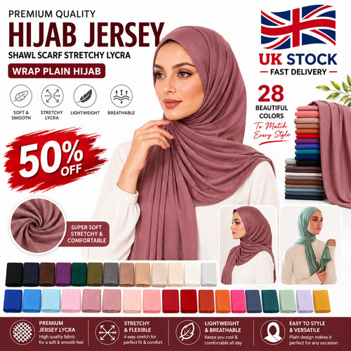 Premium quality hijab - premium, jersey