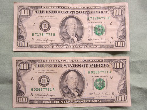 Lot old usa 100 dollar - usa, $100