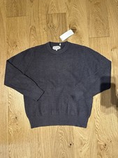 Maison Margiela Knitted Wool Sweater Dark Grey Size M