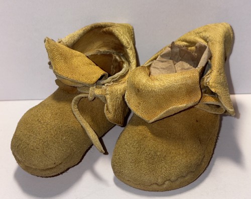 Vintage baby moccasins leather - vintage,