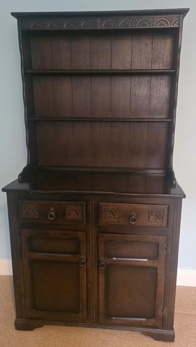 Dark oak dresser 17th - dresser,