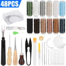 48 Pcs Sewing Kit Awl Leather