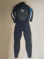 Men's Rip Curl Wetsuit 5mm Blue Black Size Medium Back Zip New