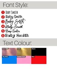 Personalised Baby Grow Bodysuit Vest Your Name Baby Shower Gift New Born D136