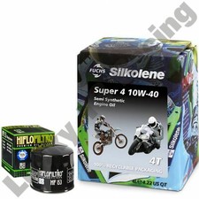 Hiflo Filtro oil filter HF153 and Silkolene Super 4 Semi Synth 10w40 4L Ducati
