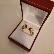 Mozambique Ruby open ring in