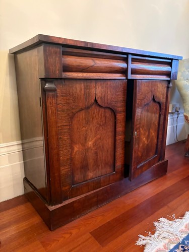 Antique mahogany chiffonier - mahogany,