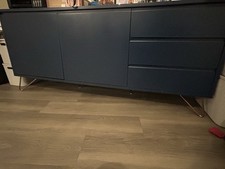 Side Unit In Navy with Lots of Storage From Made.com for Sale