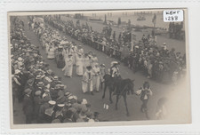 DOVER  Kent 1919 Peace Pageant on Sea Front/ RSPCA Banner in background RP