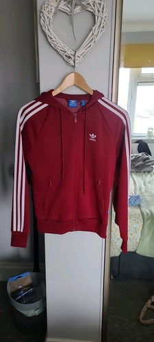 Ladies adidas hooded burgundy - adidas,