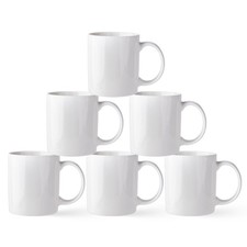 12oz Off White Coffee Mugs Set
