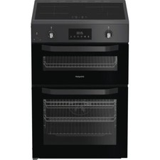 Hotpoint HDE6IDC2SA 60cm Free Standing Electric Cooker with Induction Hob
