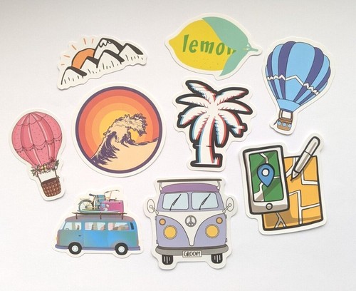 Luggage stickers mix match - stickers,