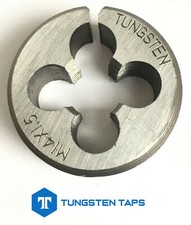 M6 M8 M10 M11 M12 M14 M16 M18 0.75 1.0 1.25 1.5 2.0 2.5 1½" Tungsten Split Die