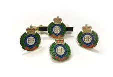ROYAL ENGINEERS CUFFLINKS, TIE