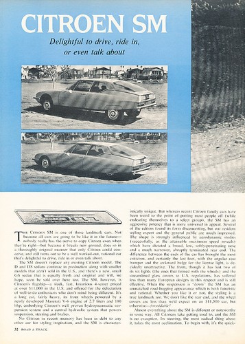 1972 citroen maserati - maserati, sm