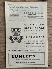 21 MAR 1959 GLASGOW HIGH v JED-FOREST (JEDBURGH)