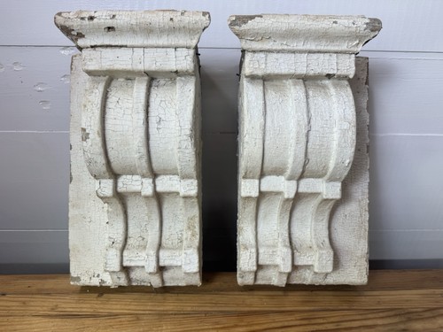 1800s antique wooden pair - wooden,