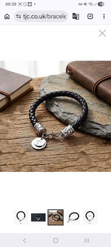 Black leather braided coin - black,