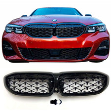 Front Bumper Grill Gloss Black