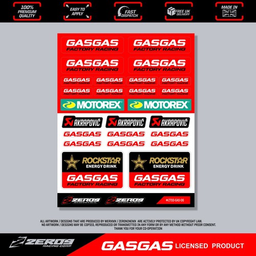 Gasgas stickers motocross - stickers,,