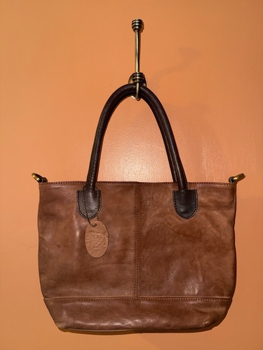 Y2k bolla leather handbag - bolla, tan