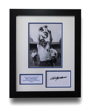 NAT LOFTHOUSE Bolton Wanderers Framed SIGNED Autograph Photo Mount Display COA