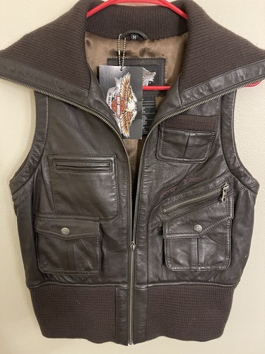Harley davidson leather vest - harley-davidson,