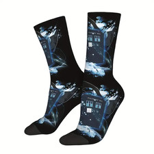 Mens Dr Who Tardis TV Show Comic Movie Cartoon Novelty Character Socks UK 6-11