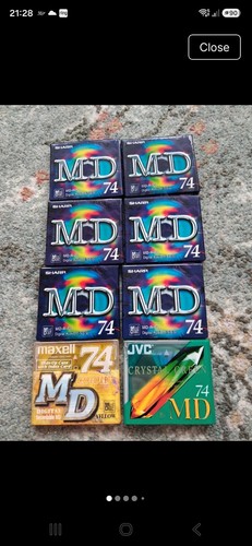 New minidiscs - new,