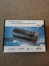 Dash Camera. Double Cameras Synchronised Recording Vehicle Mounted