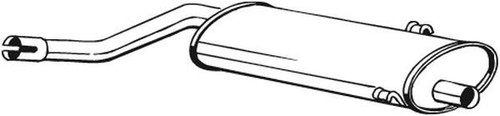 Muffler bosal 215 - 215-755, for