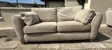 Modern Beige Fabric 3-Seater Sofa