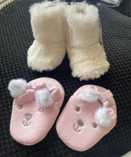 Baby shoe bundle age 0/3 & 3/6 months, both new