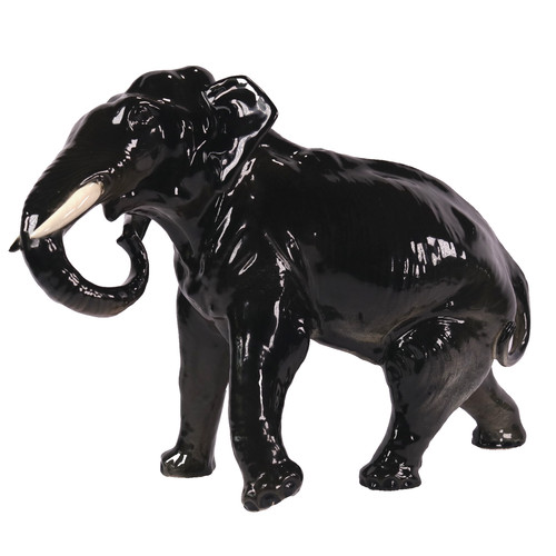 Antique bretby elephant art - elephant,