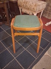 Vintage Mid Century Wood Stool