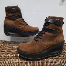 FLY Brown Suede Ankle Boots Sz