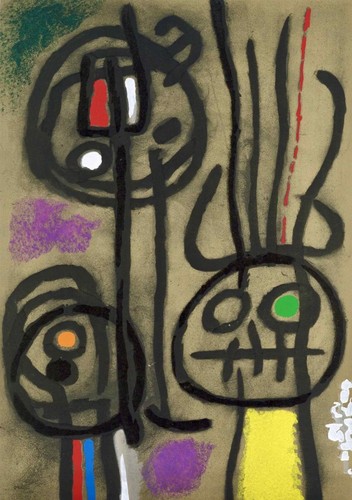 Joan miro original pochoir - ,