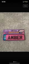 Krazy Plate Amber Name Plate