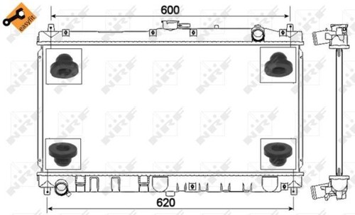 Nrf radiator for mazda - for,