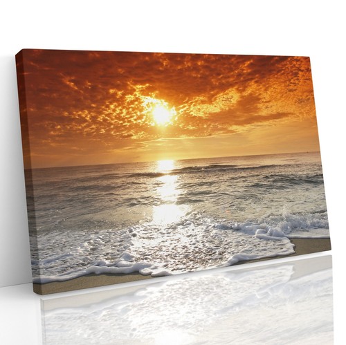 Sunset seascape canvas print - seascape,